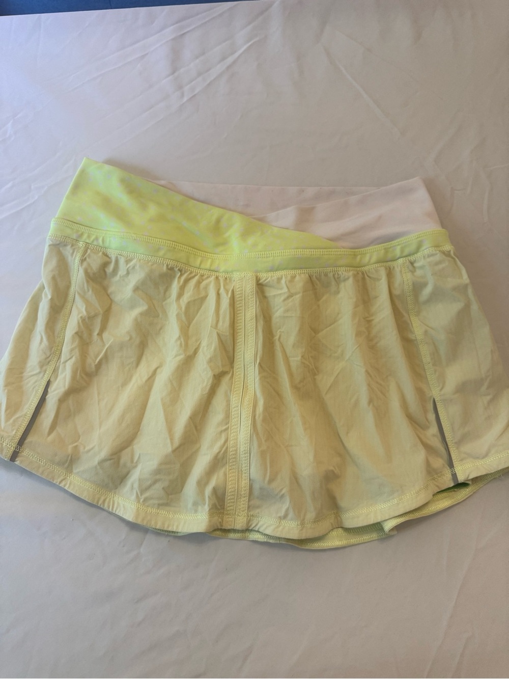 lululemon athletica Light Yellow Athletic Skirt